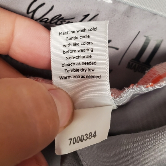 Walter Hagen Orange and White Checkered Men's Shorts. 32 - Picture 3 of 12